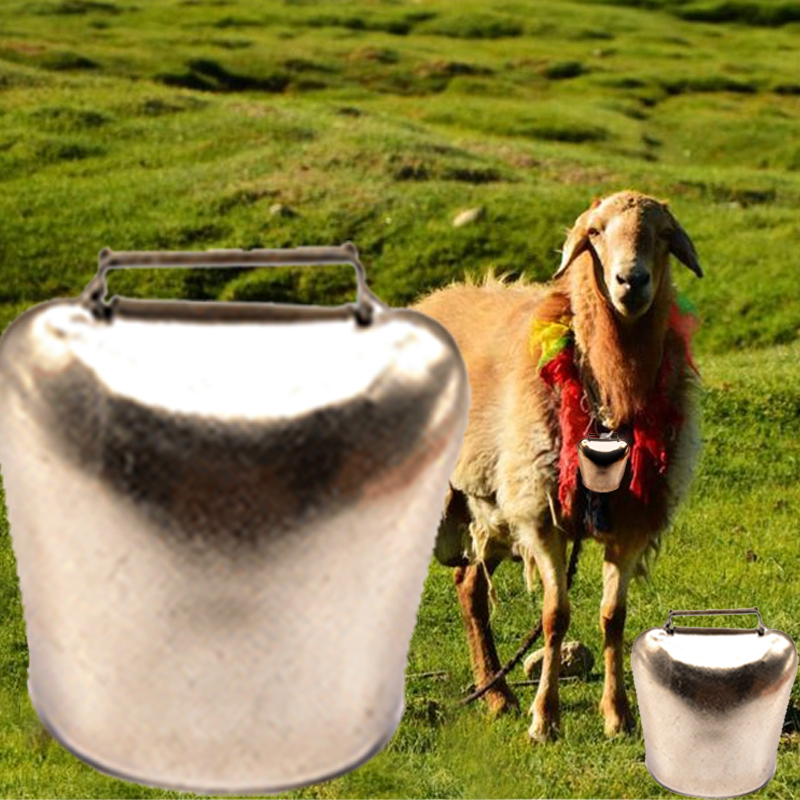 Cloches en métal pour bétail, 1 pièce, pour vache, cheval, mouton, prévention de la perte, fort, croustillant, étalé plus loin
