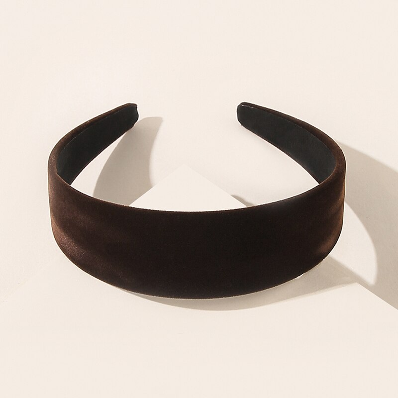 Diadema de terciopelo para mujer, diadema de Lazo Rojo de vino negro, bandanas de franela, de Color sólido coletero, accesorios de pelo elegantes