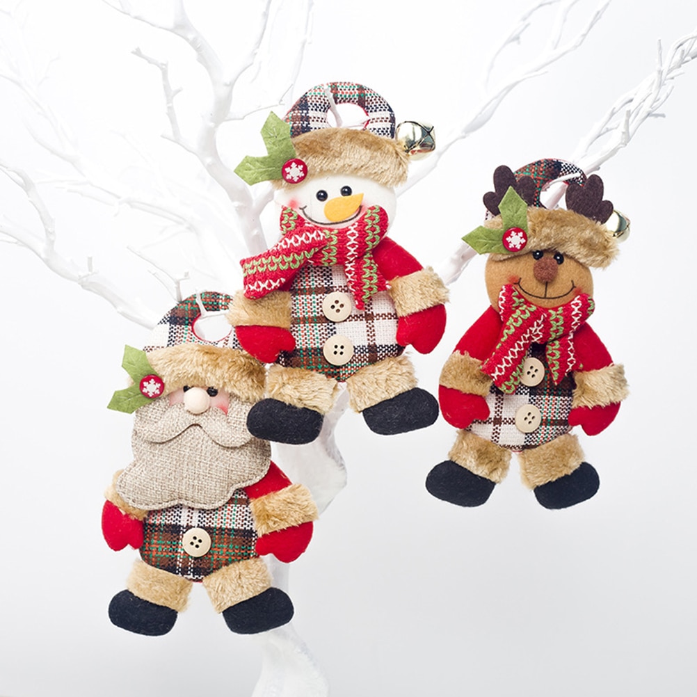 Jule julemanden hængende dukke vedhæng ornamenter til juletræ vindue jule børn dukke til børn  #20