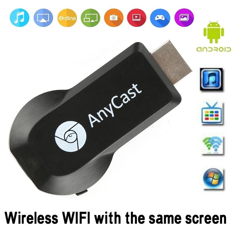 Anycast  m4 plus miracast tv stick adapter wifi display spejl modtager dongle trådløs hdmi 1080p til ios andriod