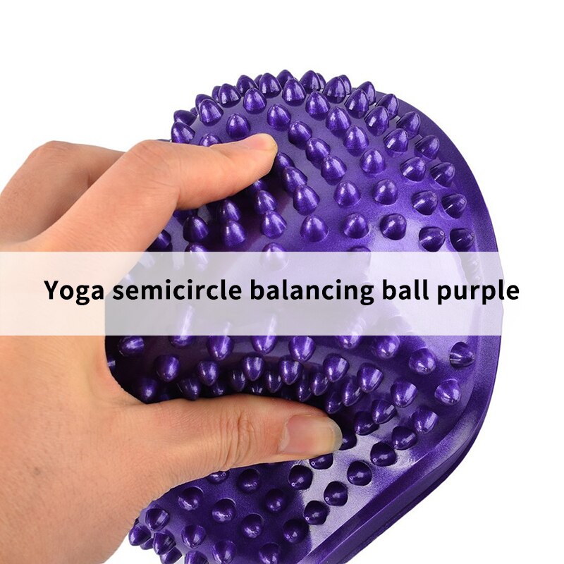 Yoga Ball Inflatable Massage Point Half Fit Ball Balance Trainer Stabilizer GYM Pilates Fitness Balancing Ball Kid Game Exercise