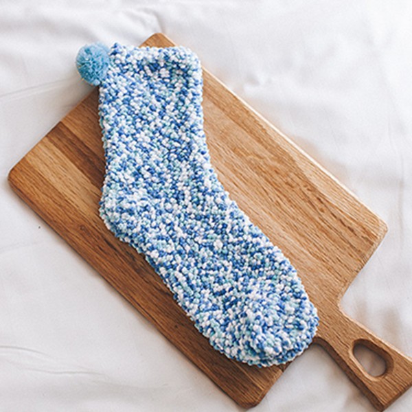 Mujeres invierno espesar de Térmica calcetines cachemir coral terciopelo interior de piso suave calcetines de pastel Calcetines: 005