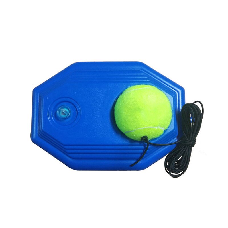 Kit d'outils pour entraîneur de tennis simple, pratique pour débutant avec une corde, auto-apprentissage, joueur de rebond de tennis avec plinthe d'entraînement,  + 1 balles