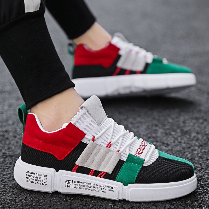 7 farver løbesko mænd blandede farver sneakers mand patchwork sportssko ungdom klassisk trend jogging fodtøj zapatillas