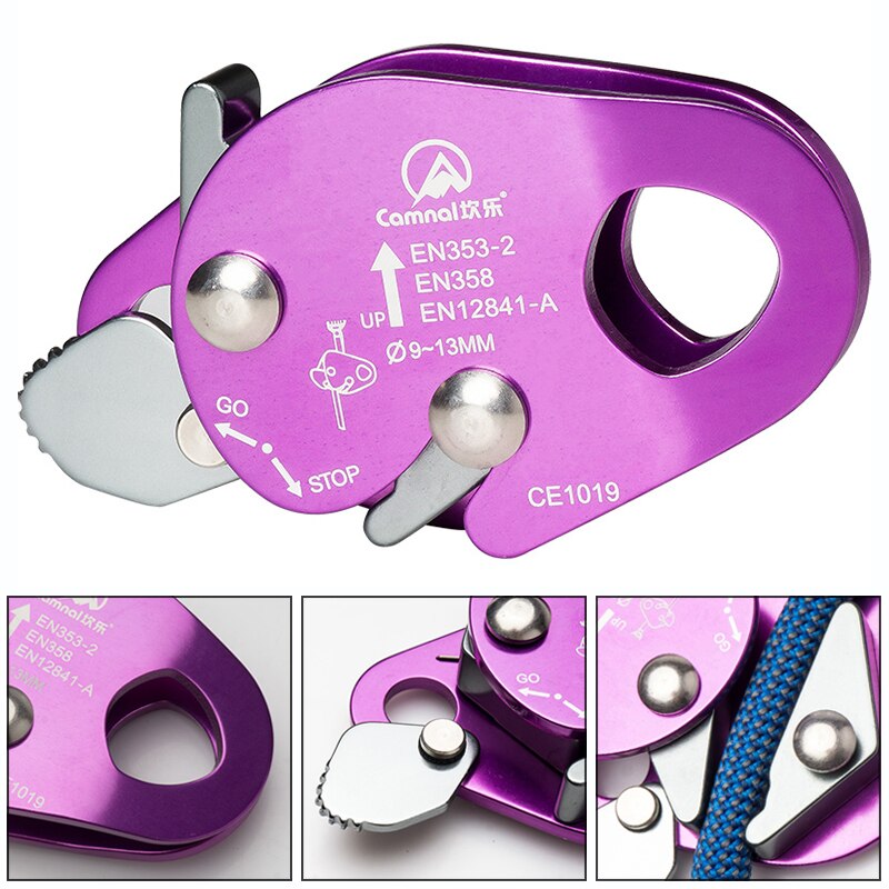 Pro Rope Grab Outdoor Climbing Mountaineering Rock Climbing Arborist Fall Protection Cable Rope Lanyard Protect