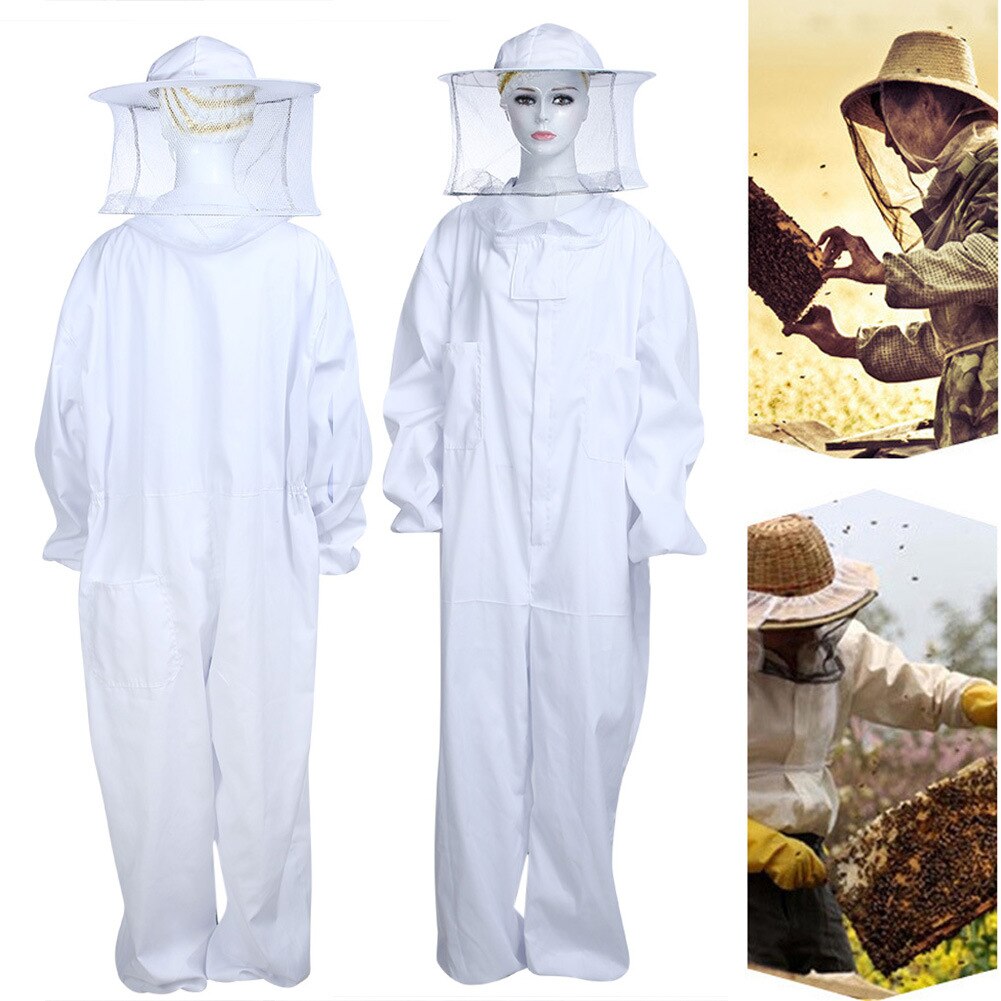 1 Pcs Professionele Imkers Bee Pak Professionele Full Body Bee Remover Handschoenen Hoed Kleding Beschermende Pak Imker Levert