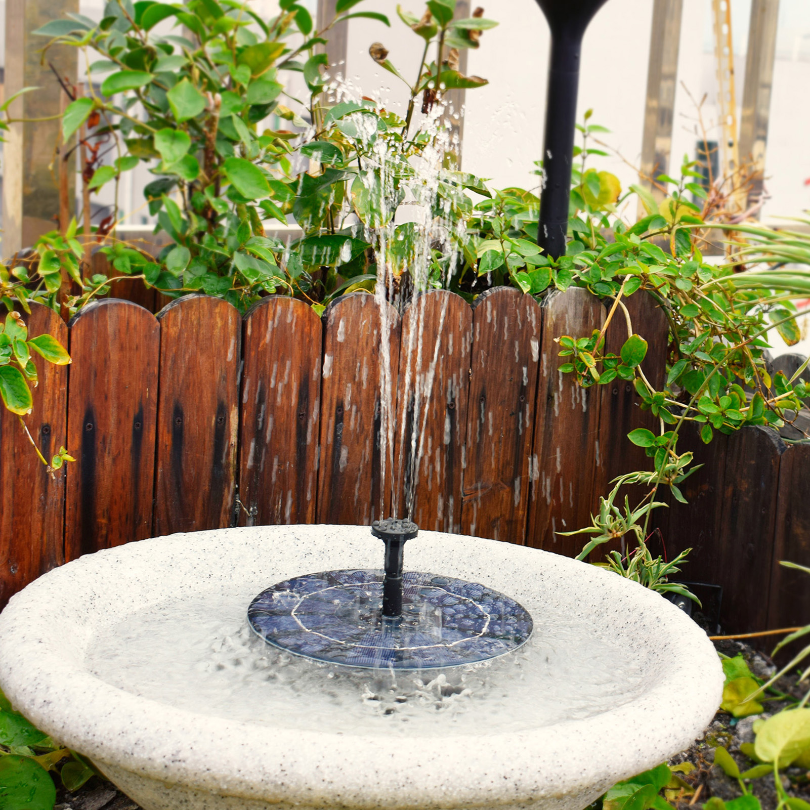 Solar Fountain Pump Floating Water Fountain Bird Bath Fountain With 7 Nozzles Solar Fountains For Bird Baths Fish Pond Water