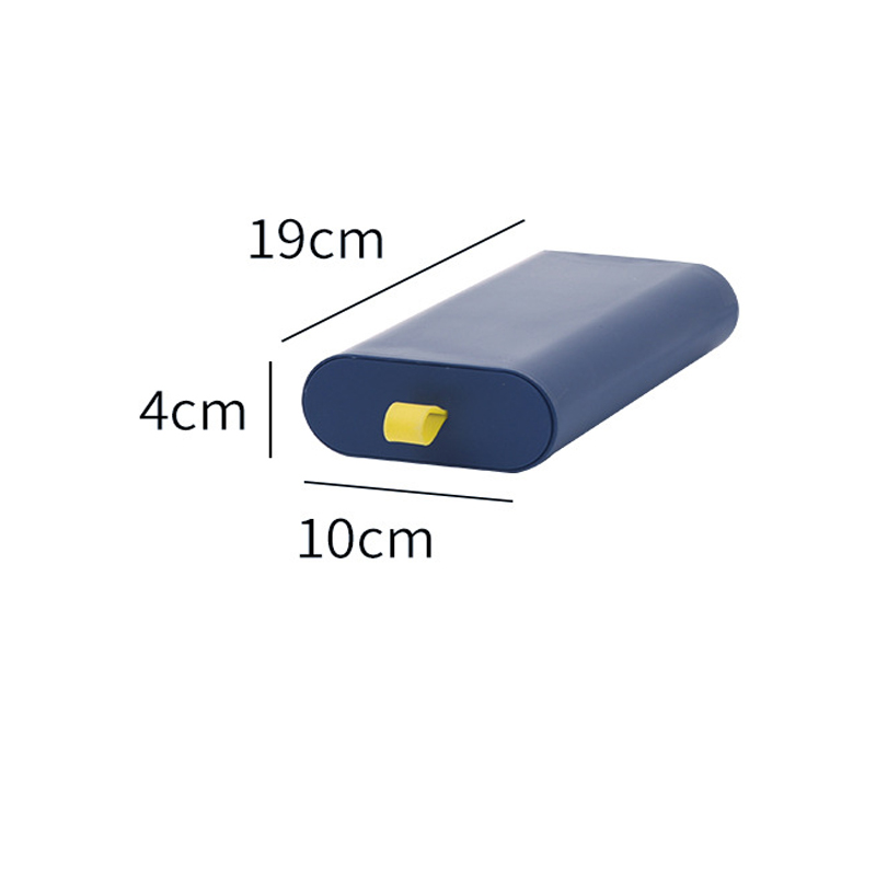 Drawer Box Under Desk Invisible Paste Home Office Table Small Things Storage Container Plastic Cosmetic Organizer C92: blue S