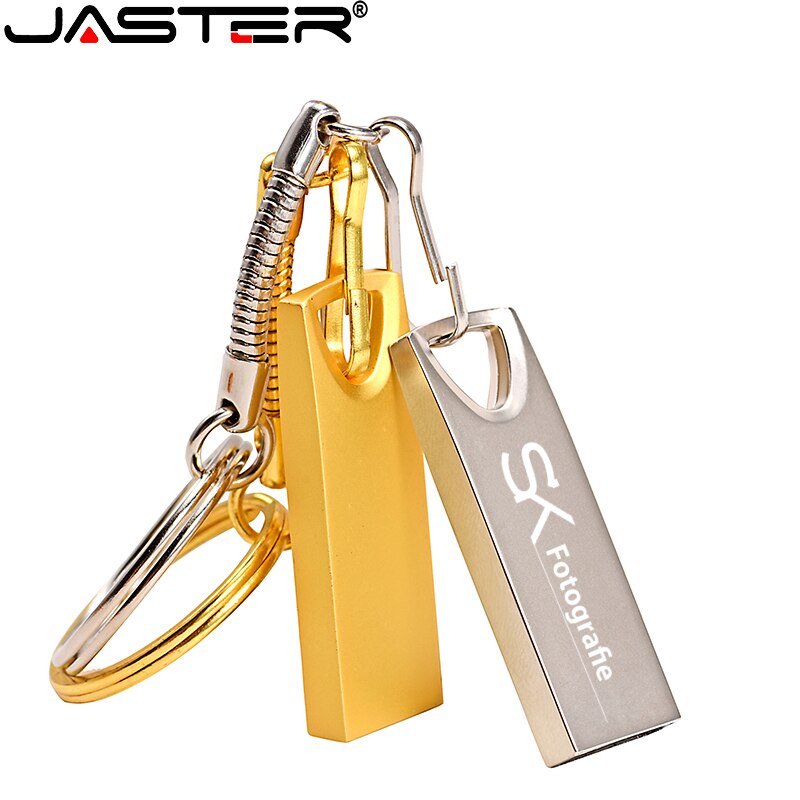 JASTER Metalen Mini USB-Stick 128 GB 64GB 32GB stick Cle USB Flash Stick Pen Drive 4gb16gb 32gb 64gb 128 gb USB Stick