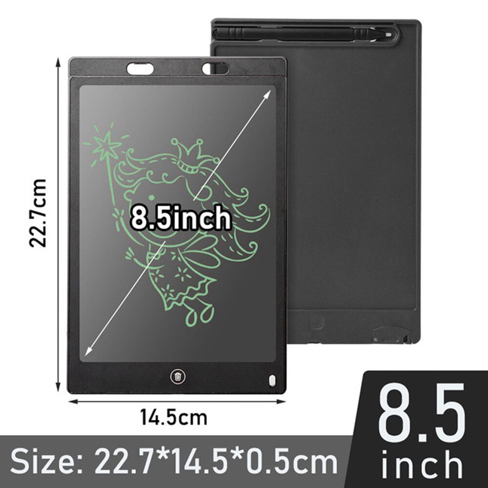 4.4 ''8.5'' 12'' LCD Tablet Schreiben Pad E-writer Kid Grafik DIY Zeichnung Arbeit Bord: 8.5inch  black