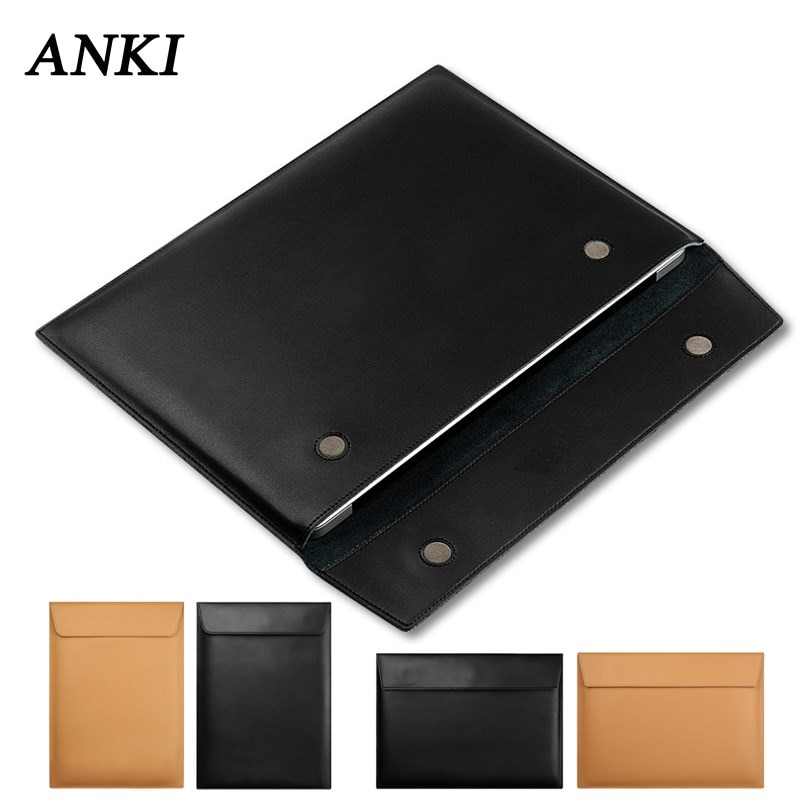 Moderna funda Unisex para portátil, de piel sintética, con hebilla magnética, 11,6, 12 y 13,3, para Apple Macbook Air Pro 11, 13, Retina y 15, para Notebook