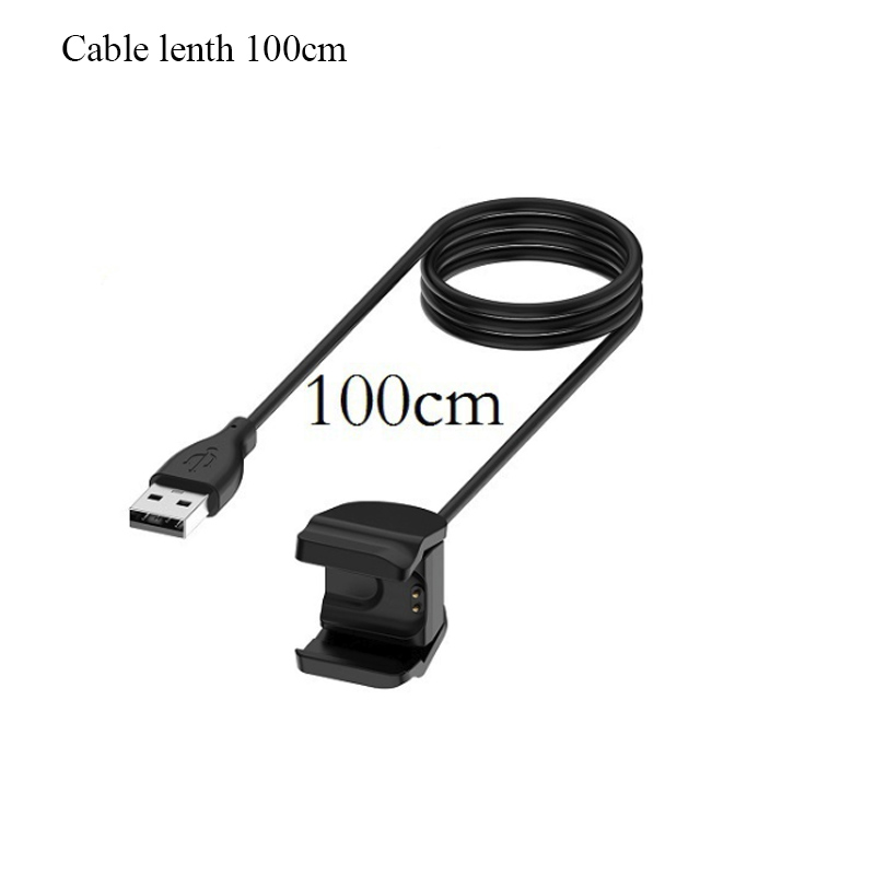 BOORUI mi band 4 charger usb OPLADEN Clip Kabel Voor Xiaomi mi band 4 usb opladen lijn vervanging snelle Oplader Voor xiaomi mi4: Cable lenth 100cm