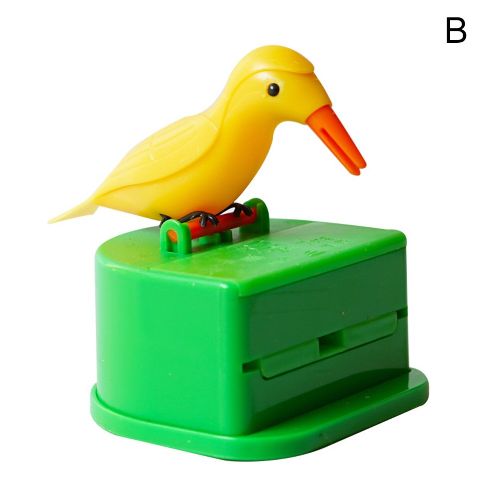 Cute Bird Shape Toothpick Holder Container Automatic Toothpick Dispenser Toothpick Storage Box Table Toothpick Case Home Decor: B