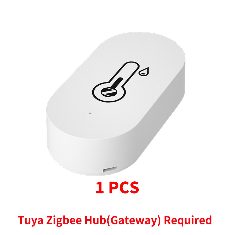 Tuya Zigbee czujnik temperatury i wilgotności SmartLife Monitor zdalny do inteligentnej pracy domowej z hubem Tuya Zigbee: Default Title