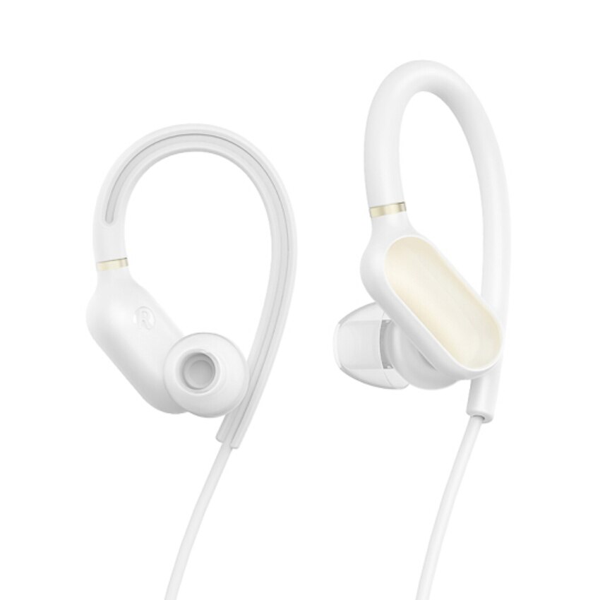 Original xiaomi sport bluetooth headset trådlöst bluetooth 4.1 hörlurar ipx 4 vattentäta svettfria hörlurar med mikrofon: Sport hörlurar vit