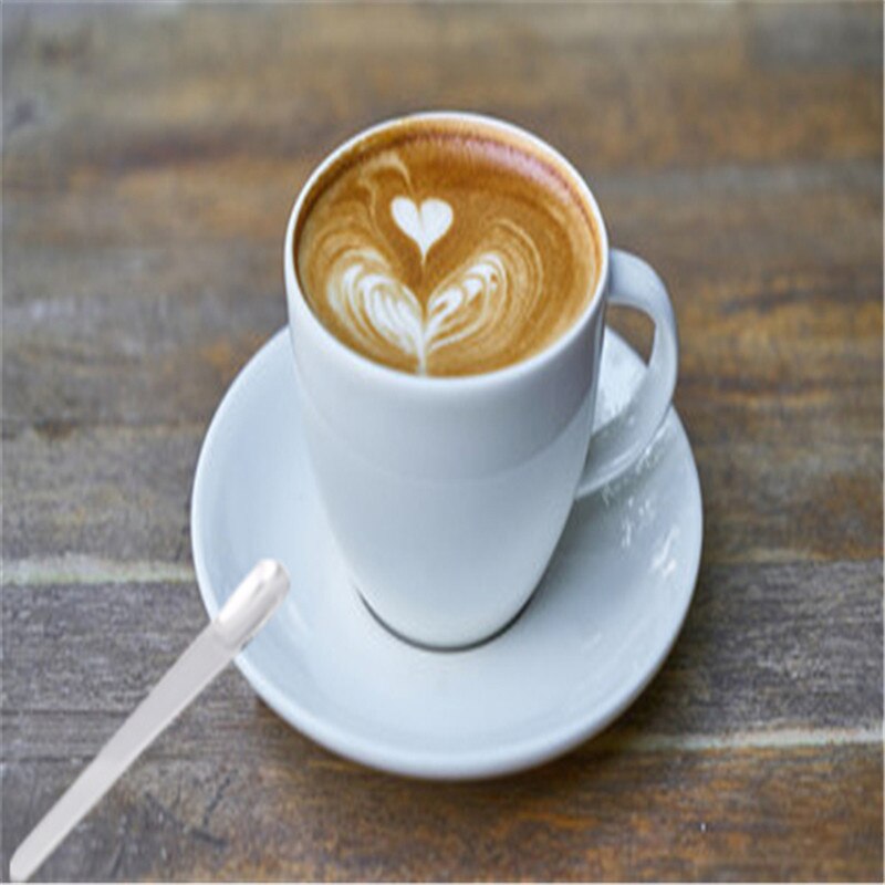 Kaffeske italiensk flad kaffeske i rustfrit stål blande skeer bestik delikat bryllup lager bestik