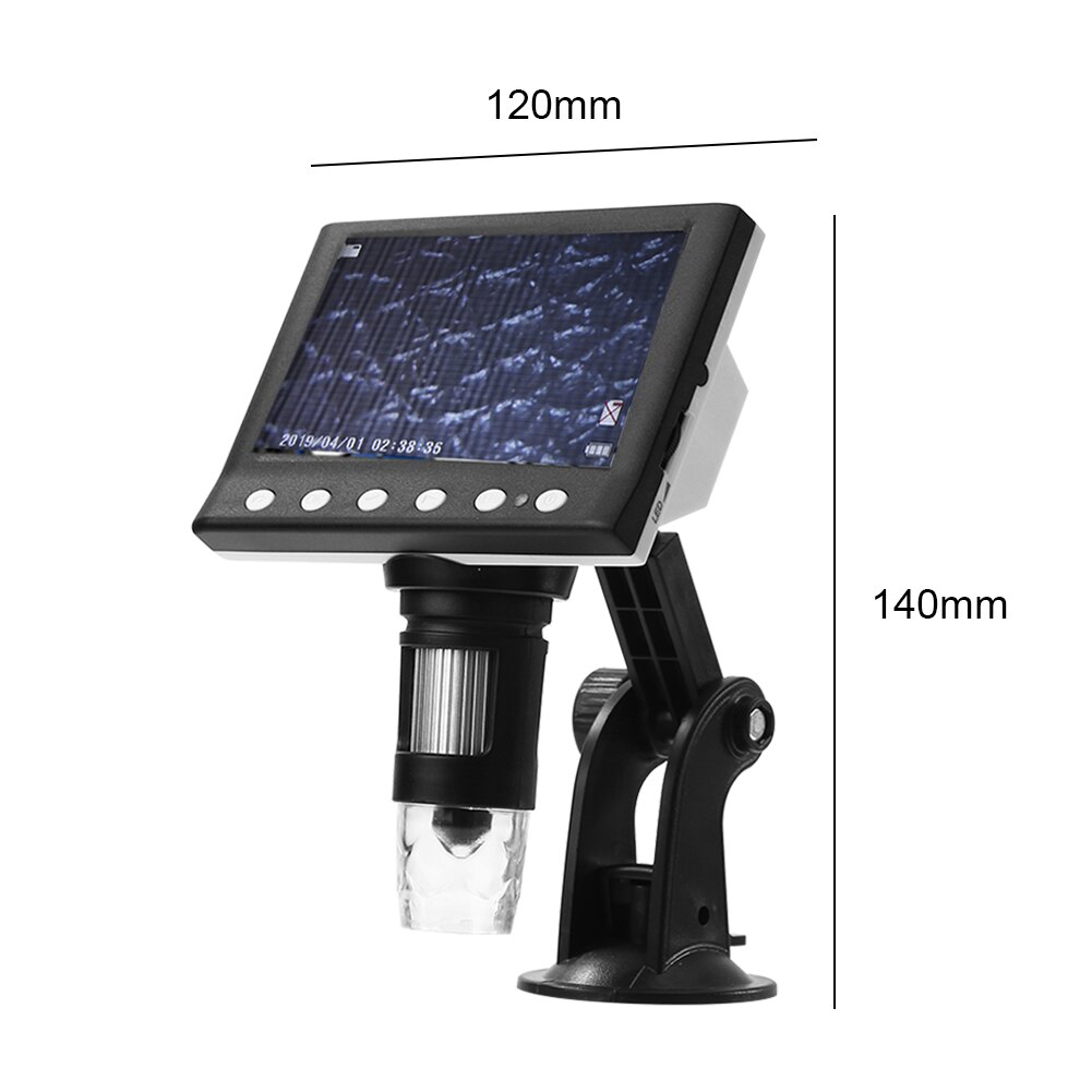 1000X 8 Digitale Mikroskope Anzeige VGA Telefon LED Elektronische 4,3 Zoll Lupe für Leicht Experiment Zubehör
