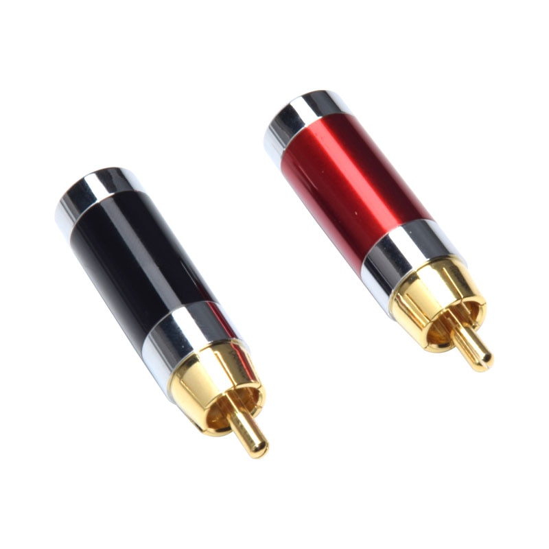 ATAUDIO-conector RCA Hifi chapado en oro, , para Cable de Audio Diy, 4 Uds.