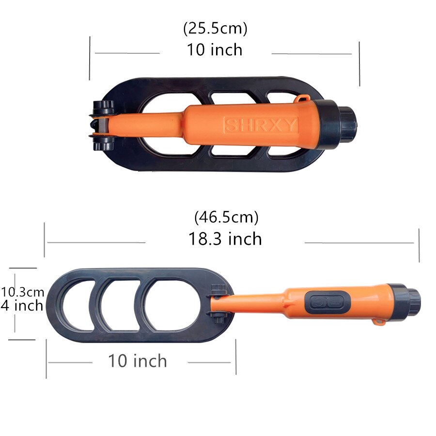 Underwater Dive Scuba Metal Detector Folding Waterproof Coil Pulse Scan Pinpointer Diving Glod Detecting