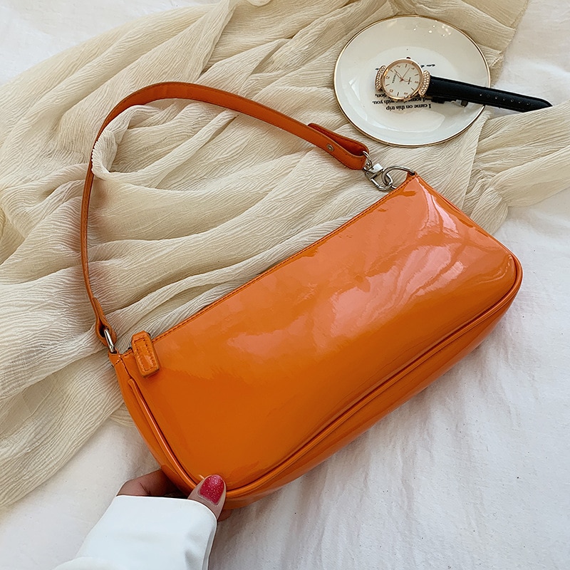 Engros kvinde håndtaske messenger tasker sommer patent lille taske trend alsidig skulder underarm ins small square – Grandado