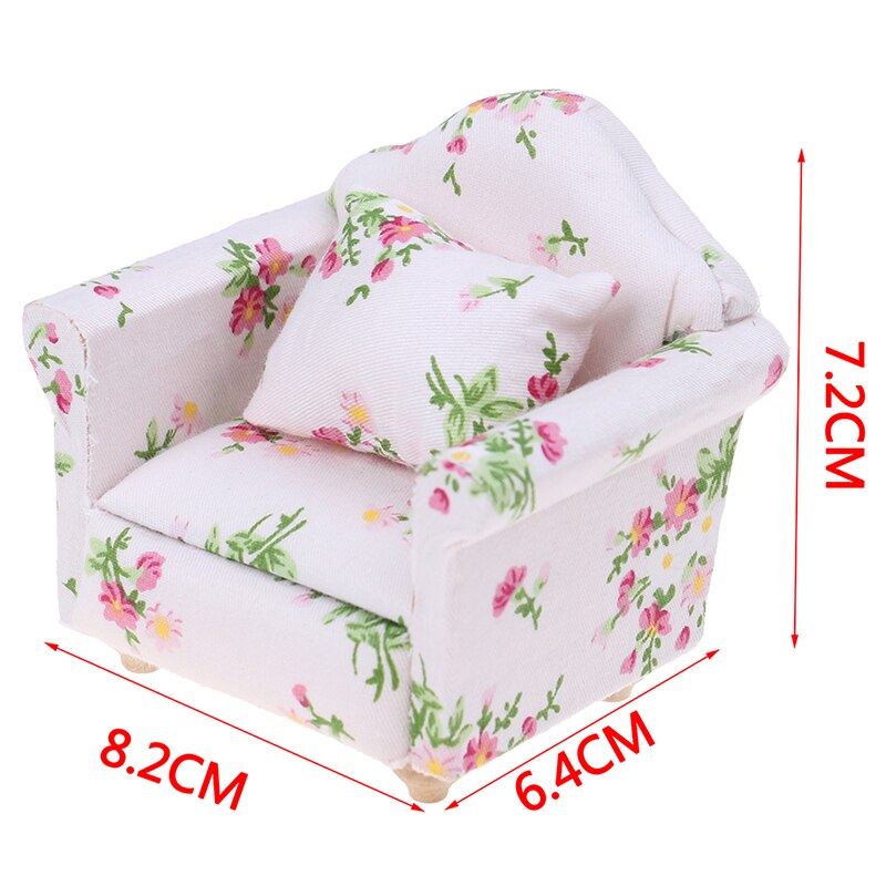 1Pc 1/12 Dollhouse Miniature Divano Mobili Casa di Bambola Soggiorno Accessorie Per I Bambini Scherza il Regalo di Simulazione Dollhouse Divano: I