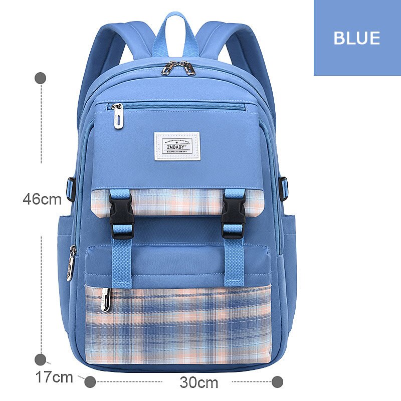 Leuke Meisjes Schooltassen Prinses Boek Kinderen Basisschool Rugzakken Satchel Licht Schooltassen Mochilas Escolares Infantil: Blauw