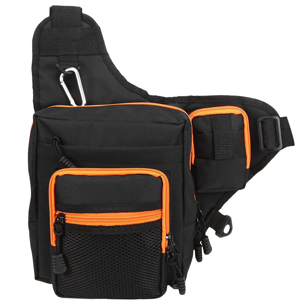 Bolsa de aparejos de pesca impermeable, paquete de eslinga para deportes al aire libre, bolso de hombro tipo bandolera para pesca, senderismo, viaje, bolsa de pesca
