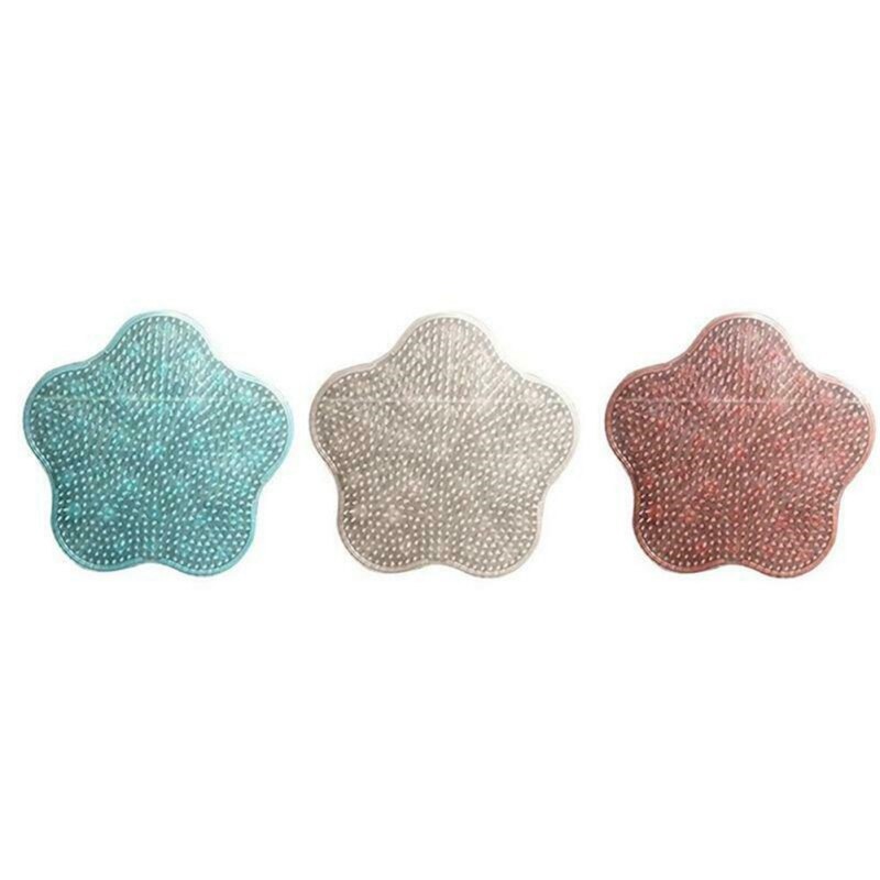 Cepillo de cojín de silicona para masaje de baño para lavarse los pies, limpiar la piel muerta, artefacto de baño, cojín trasero, ducha, cepillo para limpiar los pies