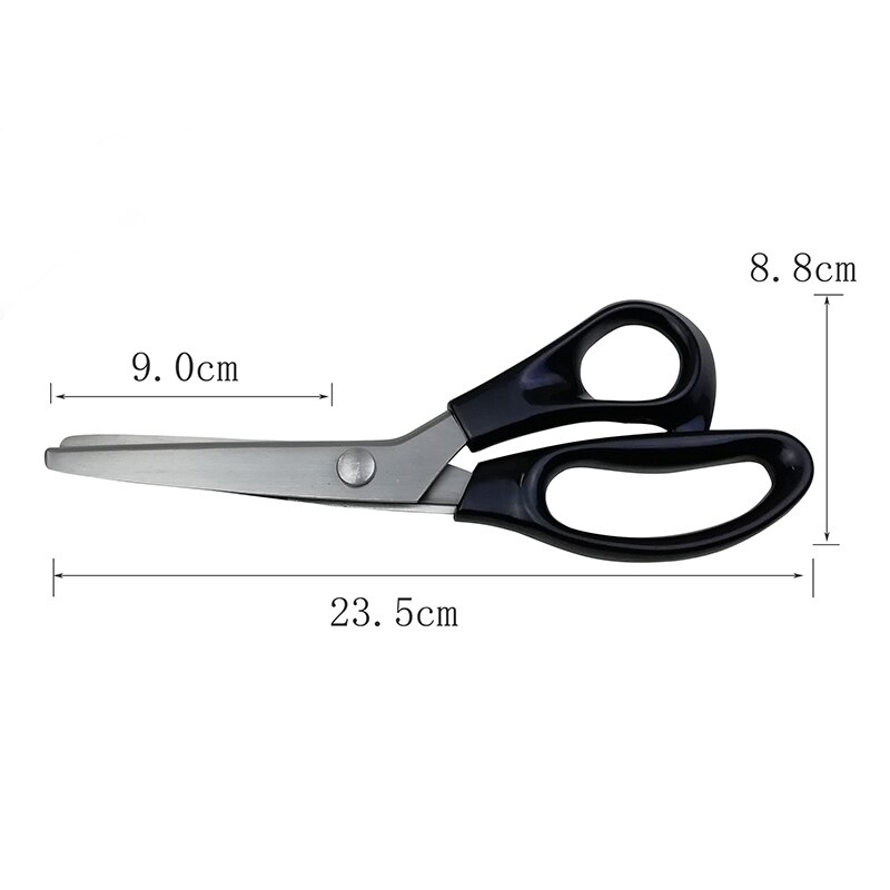 New23.5cm Zigzag Naaien Cut Dressmaking Tailor Shear Schaar Leer Handwerk Stof Denim Diy Bekleding Tool Textiel: G266366B