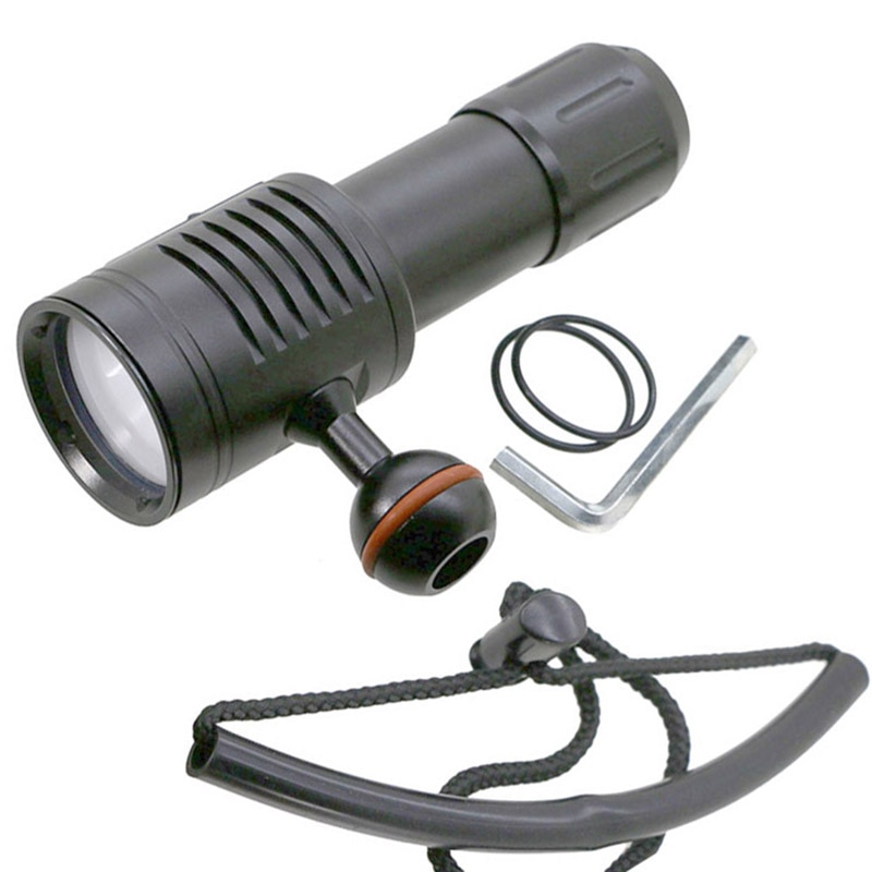 Solarstorm D02 linterna de buceo LED lámpara de buceo 100M impermeable luces subacuáticas fotografía vídeo antorcha