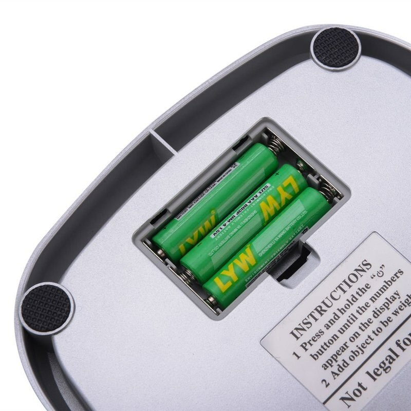 Kitchen Scale Digital Multi-function Stainless Steel Weighing Scale with LCD Display 3KG/5KG/10KG Electronic Scales Measuring