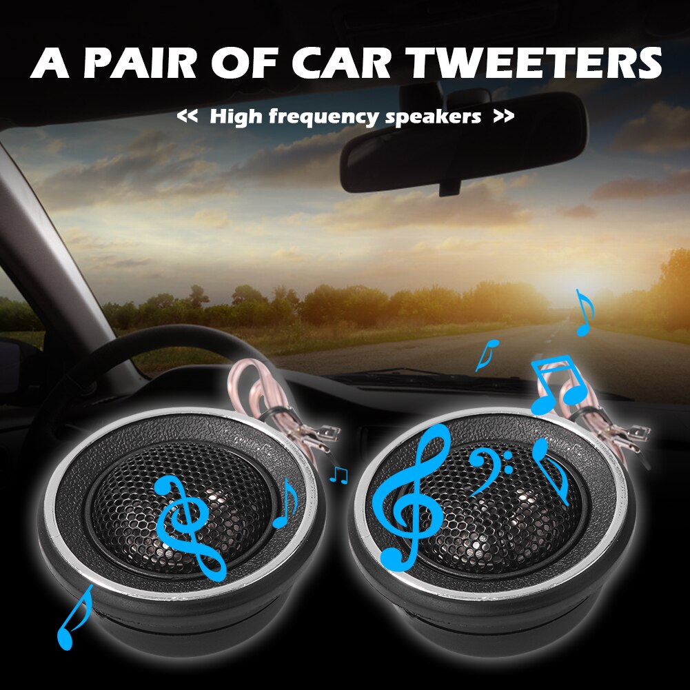 1 Paar Auto Speaker Universele High Efficiency Mini Dome Auto Tweeter Speakers Voor Auto Audio Systeem Auto-onderdelen