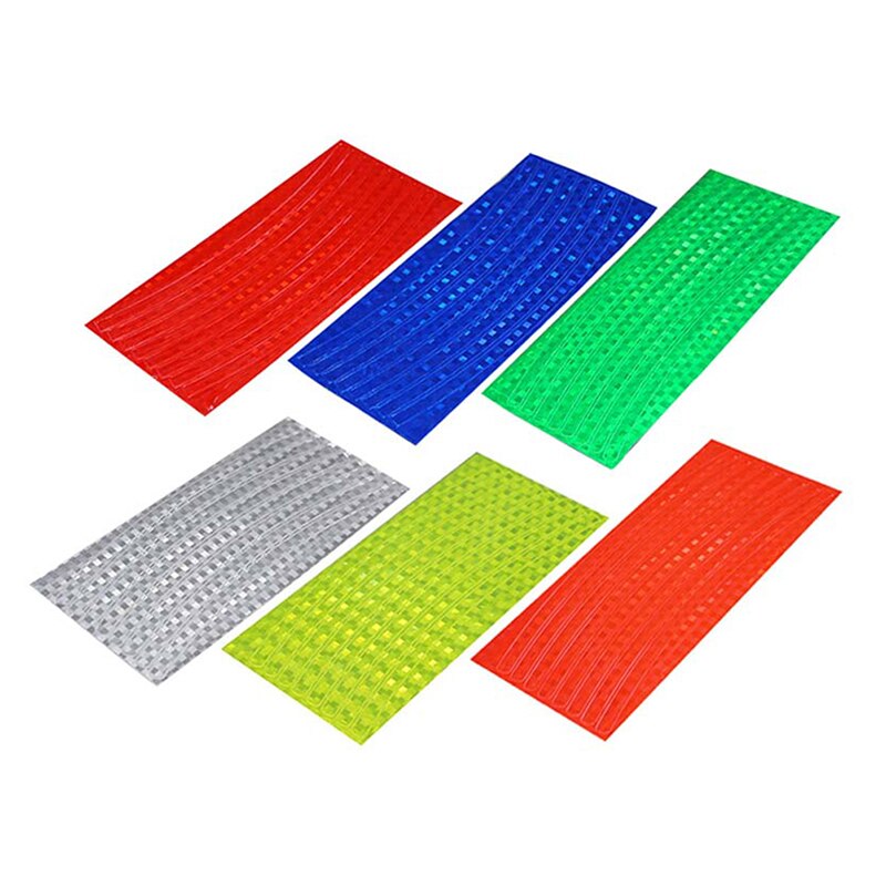 Pegatina reflectante para neumáticos de bicicleta pegatinas para llantas de rueda llanta de bicicleta, reflectantes fluorescentes, accesorios para ciclismo de montaña