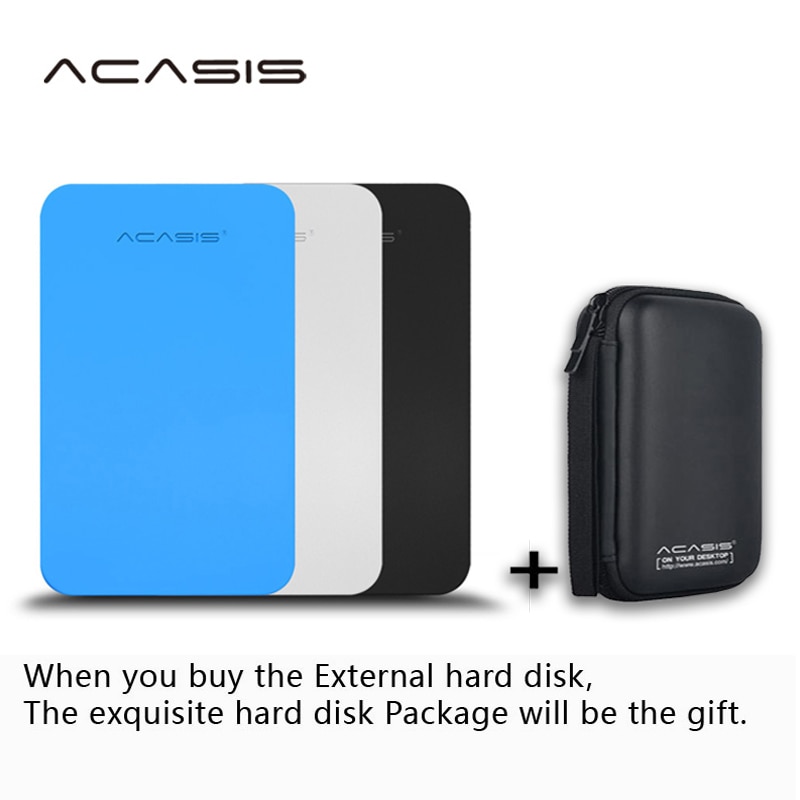 Acasis&#39;&#39;2tb 1Tb 500Gb Super Externe Harde Schijf Schijf USB3.0 Hdd Opslag Voor Pc, Mac,Tablet, xbox, PS4, Tv Box 4 Kleur Hd