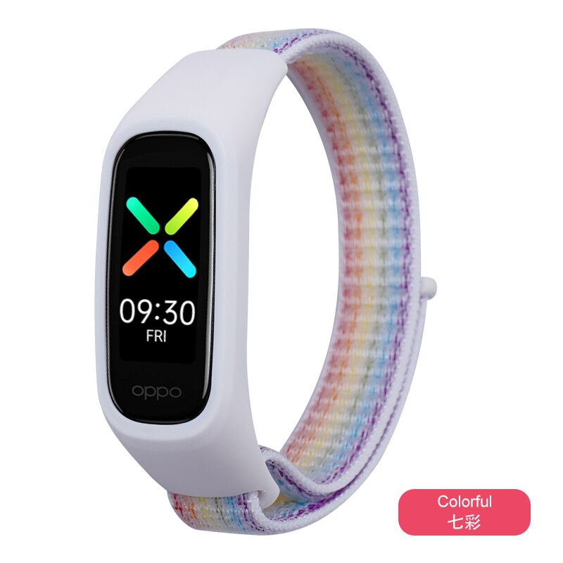 Correa de repuesto para pulsera de nailon Oppo band, correa para pulsera de reloj inteligente: Negro carbón