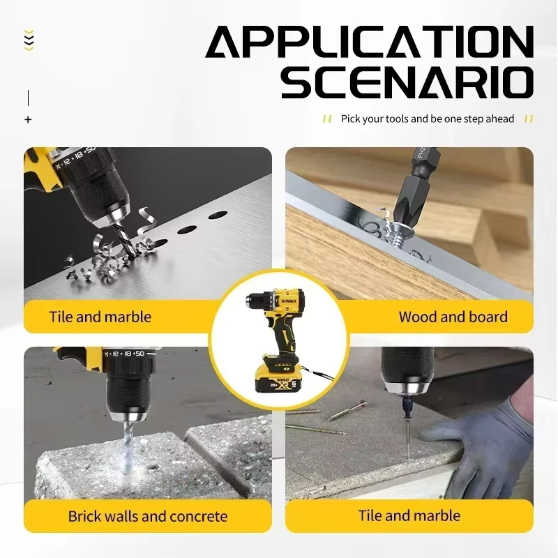 DEWALT Original DCD805 Brushless Impact Drill Cordless Electric Screwdriver Multi-Function Hand Drill 20V Power Tools