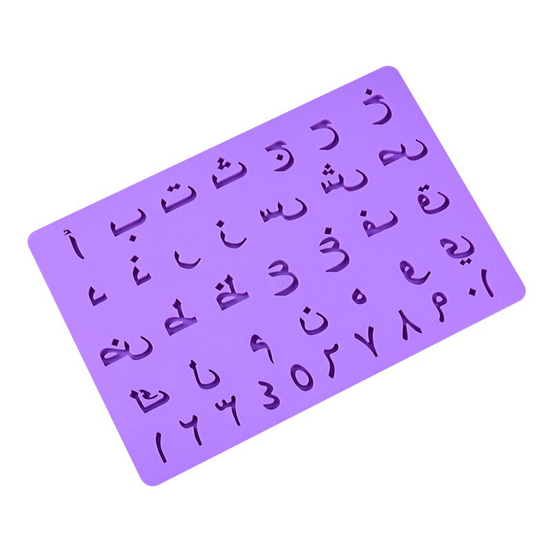 Arabische alfabet siliconen mal fondant chocolade letters mal taart suiker ambacht bakvorm taart decoratie gereedschap