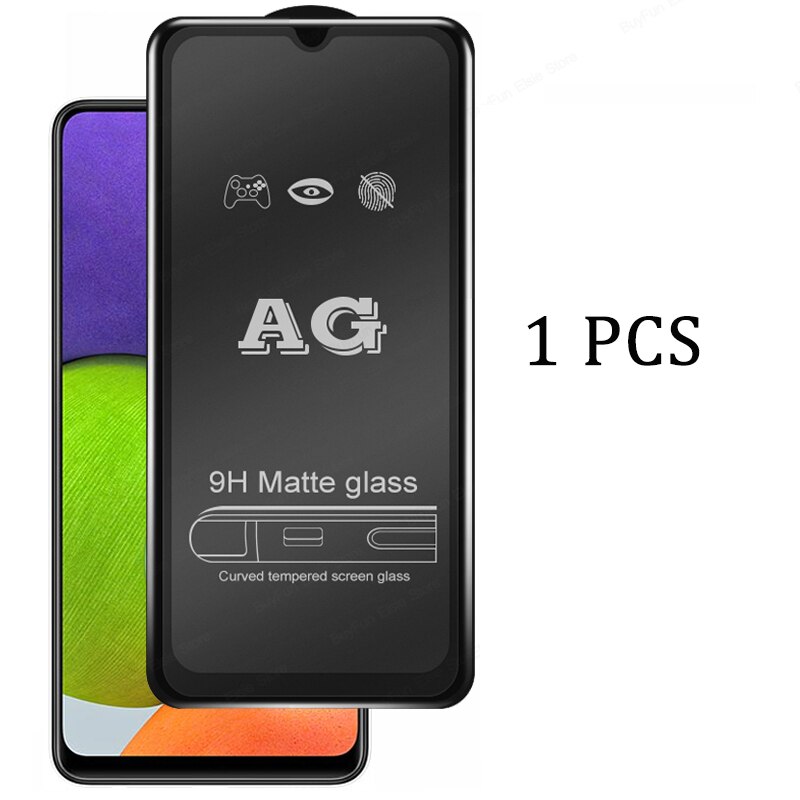 2 In 1 Matte Gehard Glas Voor Samsung A22 Screen Protector Film Voor Galaxy A22 5G Een 22 A12 m12 M32 M 12 32 Beschermende Glas: Only Screen Glass / M12