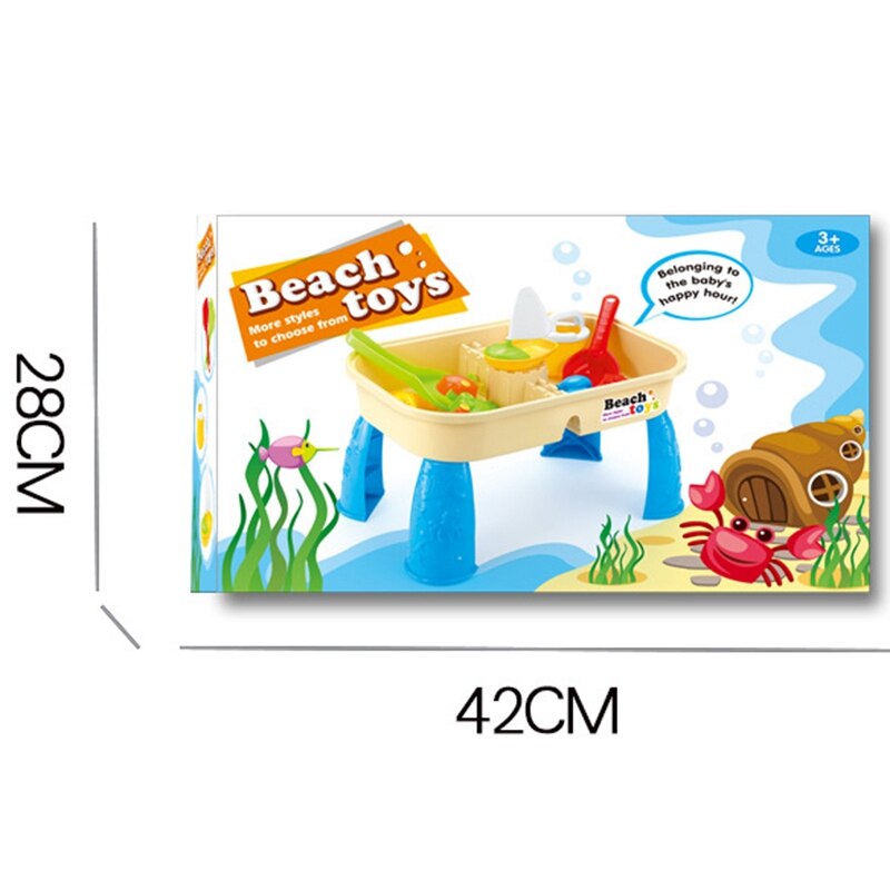 Zand En Water Tafel Set Met Deksel Cover Strand Speelgoed Outdoor Tuin Zandbak Kit Kids Zomer Strand Voor Peuters Kinderen