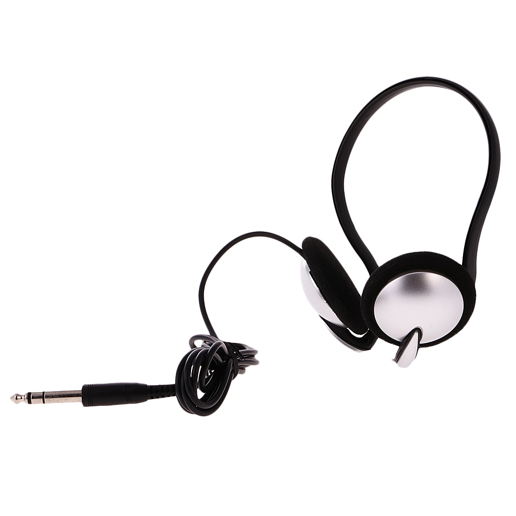 6.3mm plugger studio hodetelefoner dj stereo hodetelefoner studio monitor gaming headset for tv telefoner pc elektronisk piano headset