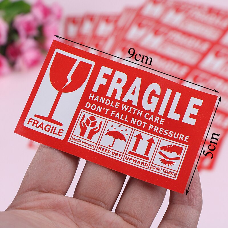 40/50/100/240pcs/lot Fragile Warning Label Sticker Fragile Sticker Up and Handle With Care Keep Dry Express Label