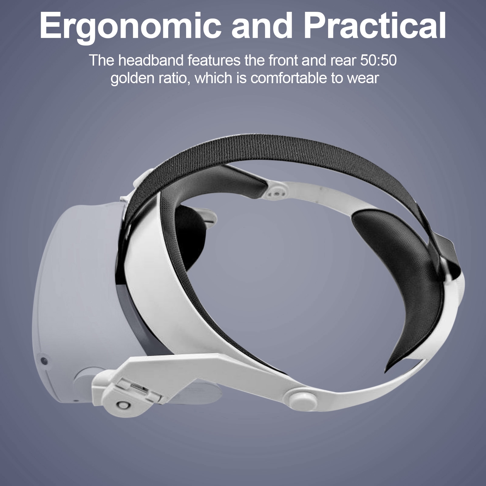 VR Headset Head Strap Headband For Oculus Quest 2 VR Increase Adjustable Comfort Headband for Oculus Quest 2 VR Accessories