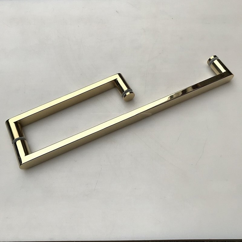 Glass door handle,shower door handle,stainless steel 304 handle,bathroom handle(SJ-3016): Ti Gold