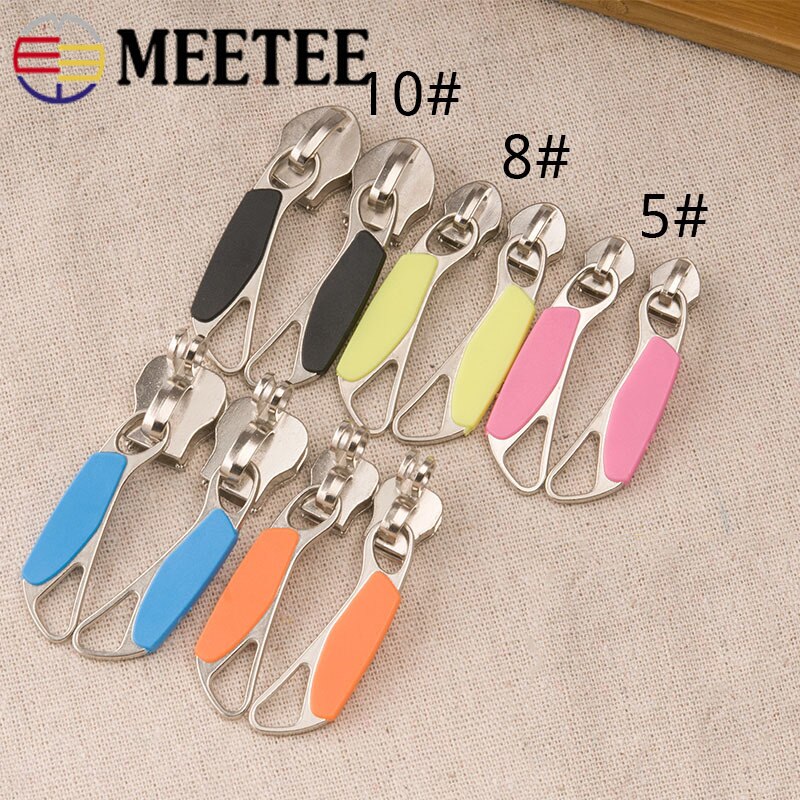1pair 5# 8# Zipper Sliders for Nylon Zipper Luggage Bag Zipper Head Handbag Password Lock Zipper Repair Kits Accessories
