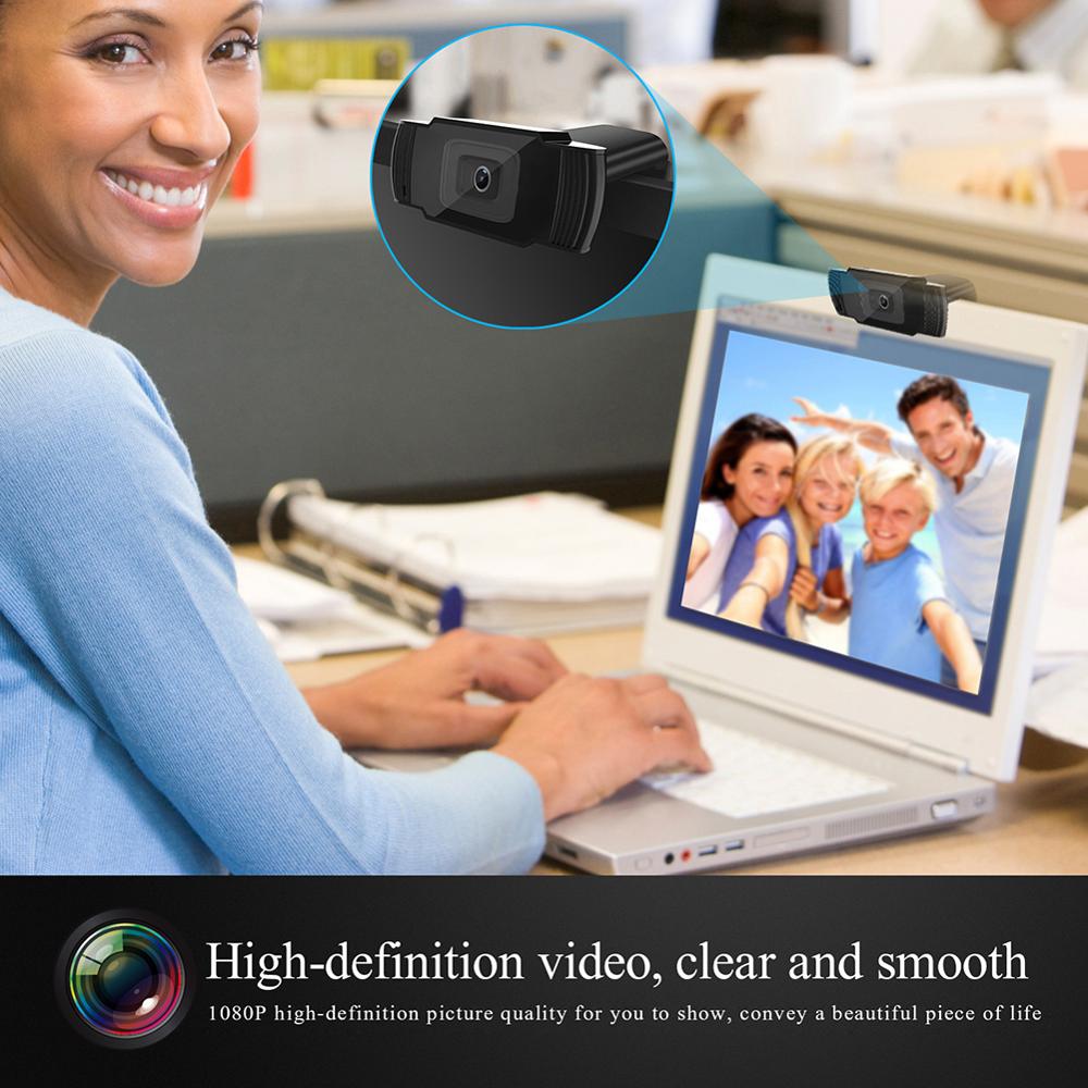 5 Megapixel Autofocus Hd Webcam 1080P Pc Web Usb Camera Cam Video Conferentie Met Microfoon Voor Laptop Computer