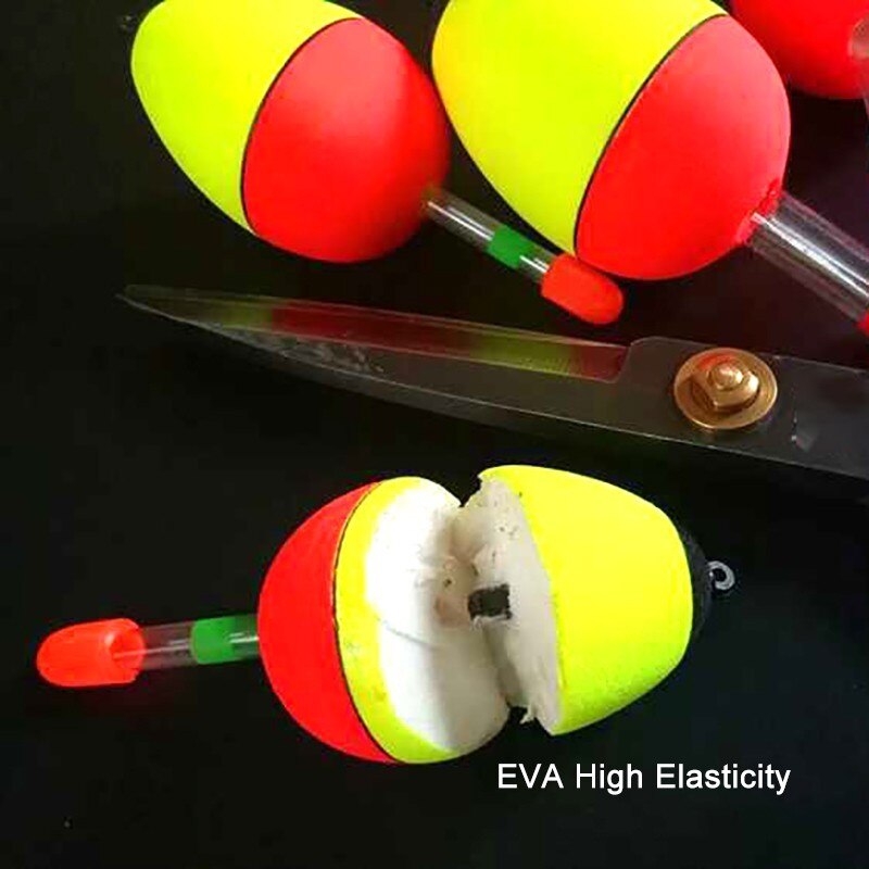 Luminous Fishing Foam Plastic Float Buoyancy EVA Hight Elasticity Fishing Float Night Fishing Light Stick Bobber Fishing Tackle