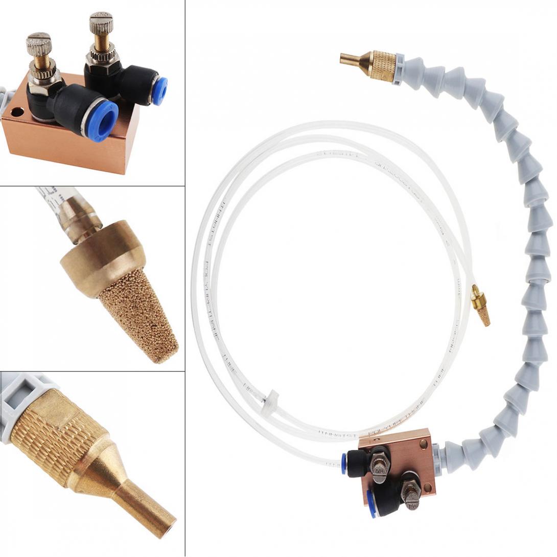 Mist Koelvloeistof Smering Spray Systeem Met Dubbele Throttle En 8Mm Air Pijp Voor Metalen Snijden Graveren Cooling Machine