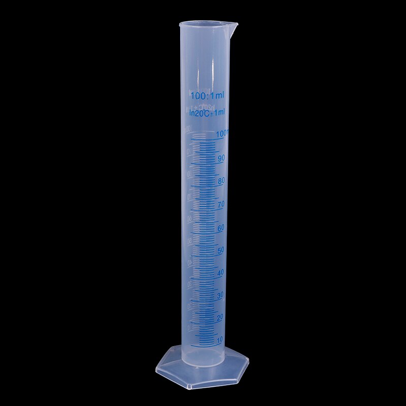 1Pcs 100ml Graduated Cylinder Measuring Cylinder Blue Scale Acid And Alkali Resistant Measuring Cylinder