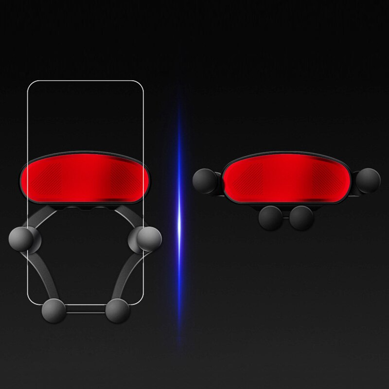 Slot bil telefonhållare gravity bilfäste hållare för telefon i bil för iphone samsung xiaomi mobiltelefon bilställ