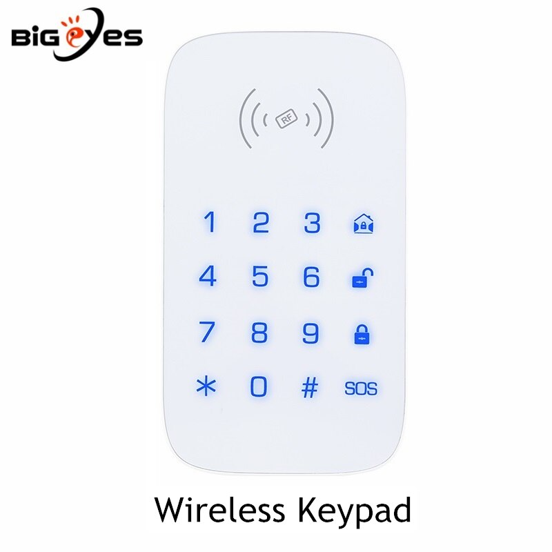 Pg106 pgst wifi gsm grrs draadloos alarmsysteem wifi inbraakbeveiliging alarm kit app-bediening voor android en ios smartphone: Draadloos toetsenbord